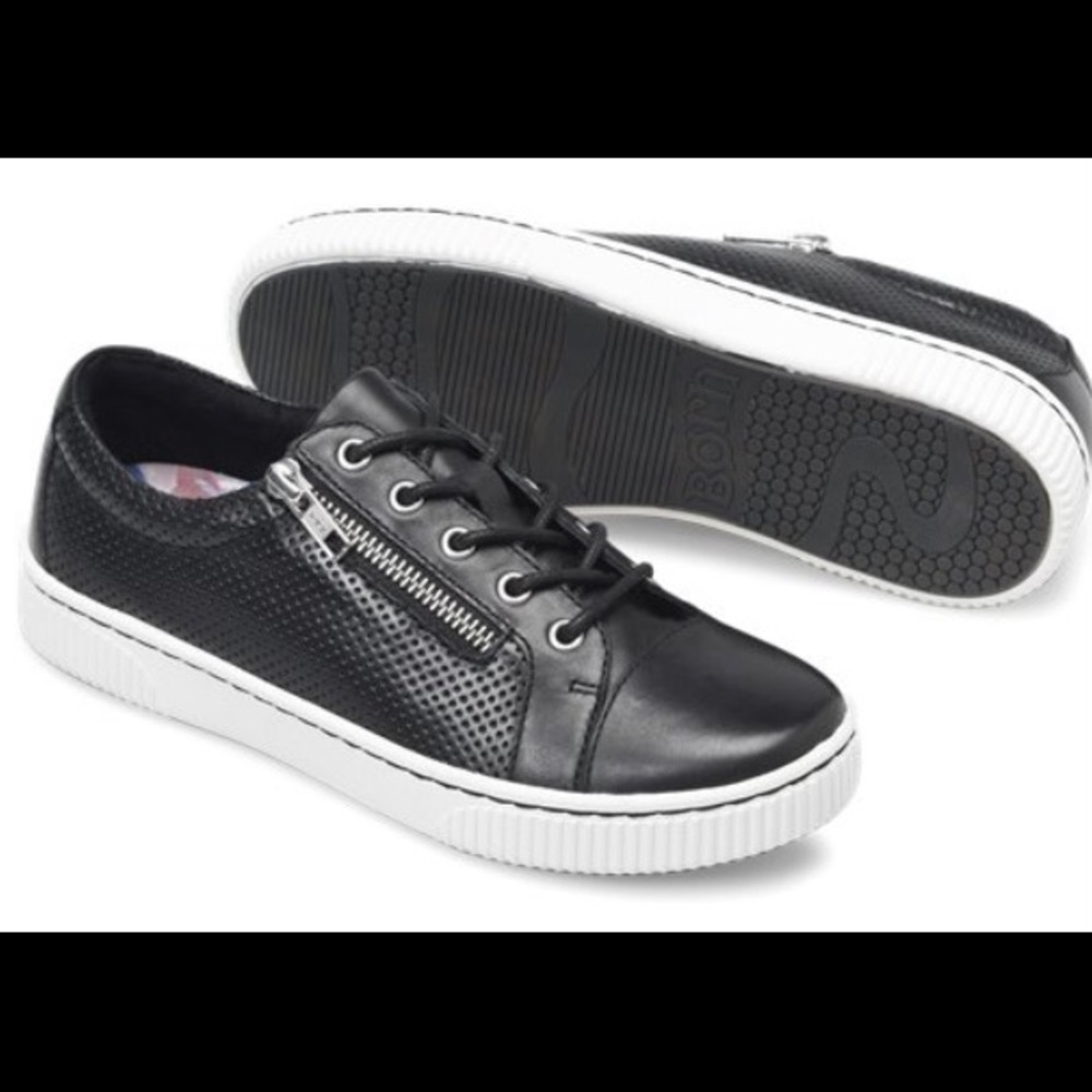 BORN Tamara Perforated Leather Sneakers